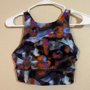 Lululemon Energy High-Neck Longline Sports Bra - Hyper Drift Multi